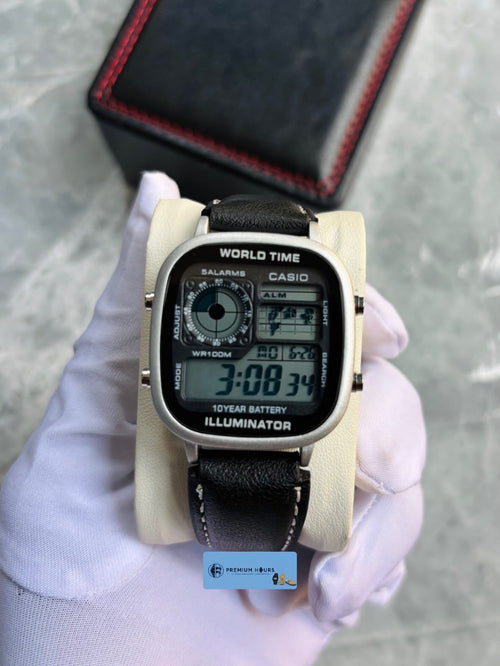 Montre Casio Vintage World Time Cuir | Sa3tiDz