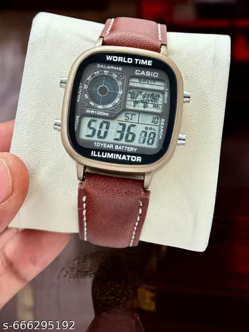 Montre Casio Vintage World Time Cuir | Sa3tiDz