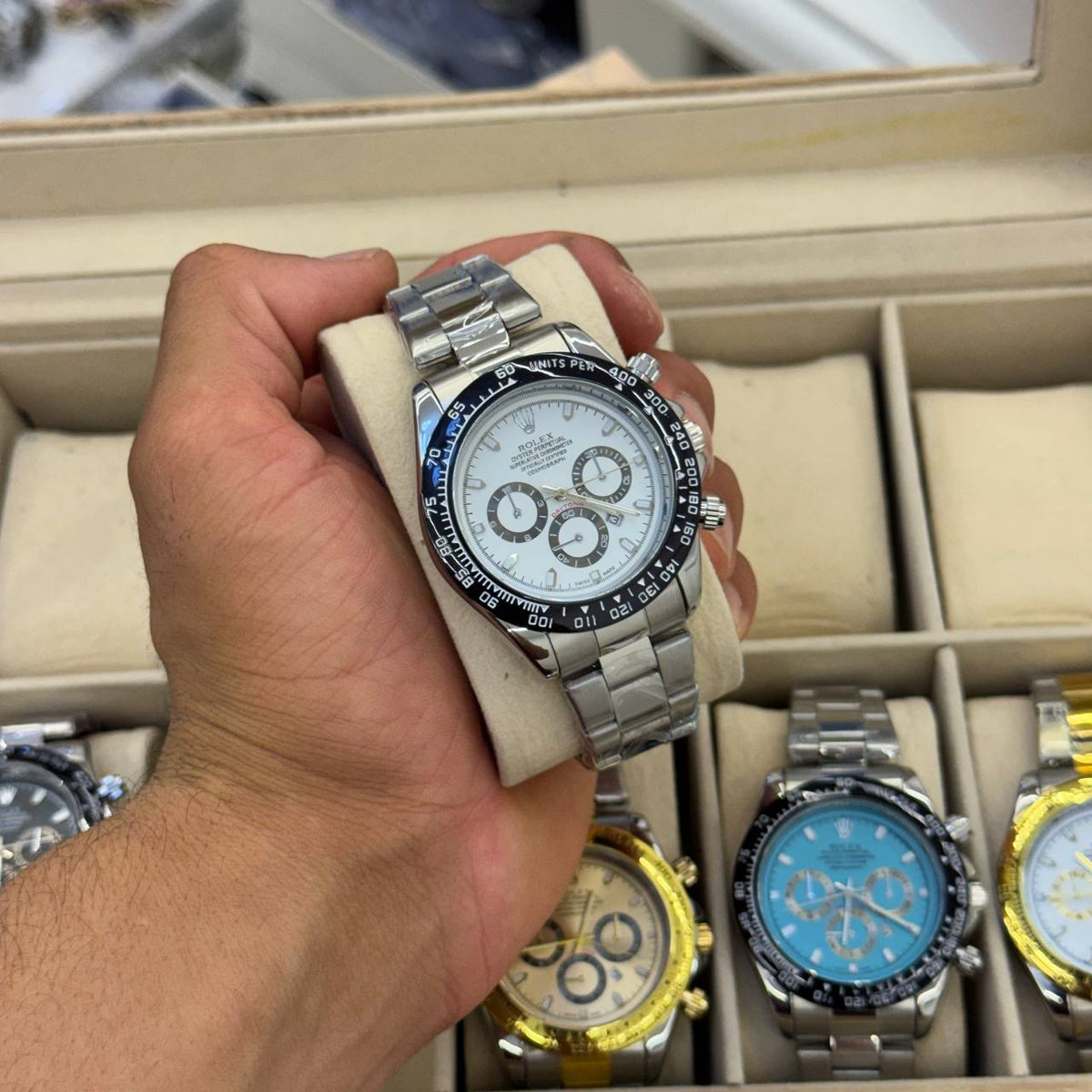 Montre Rlex Chronographe Homme Sport Élégance – Acier Inoxydable
