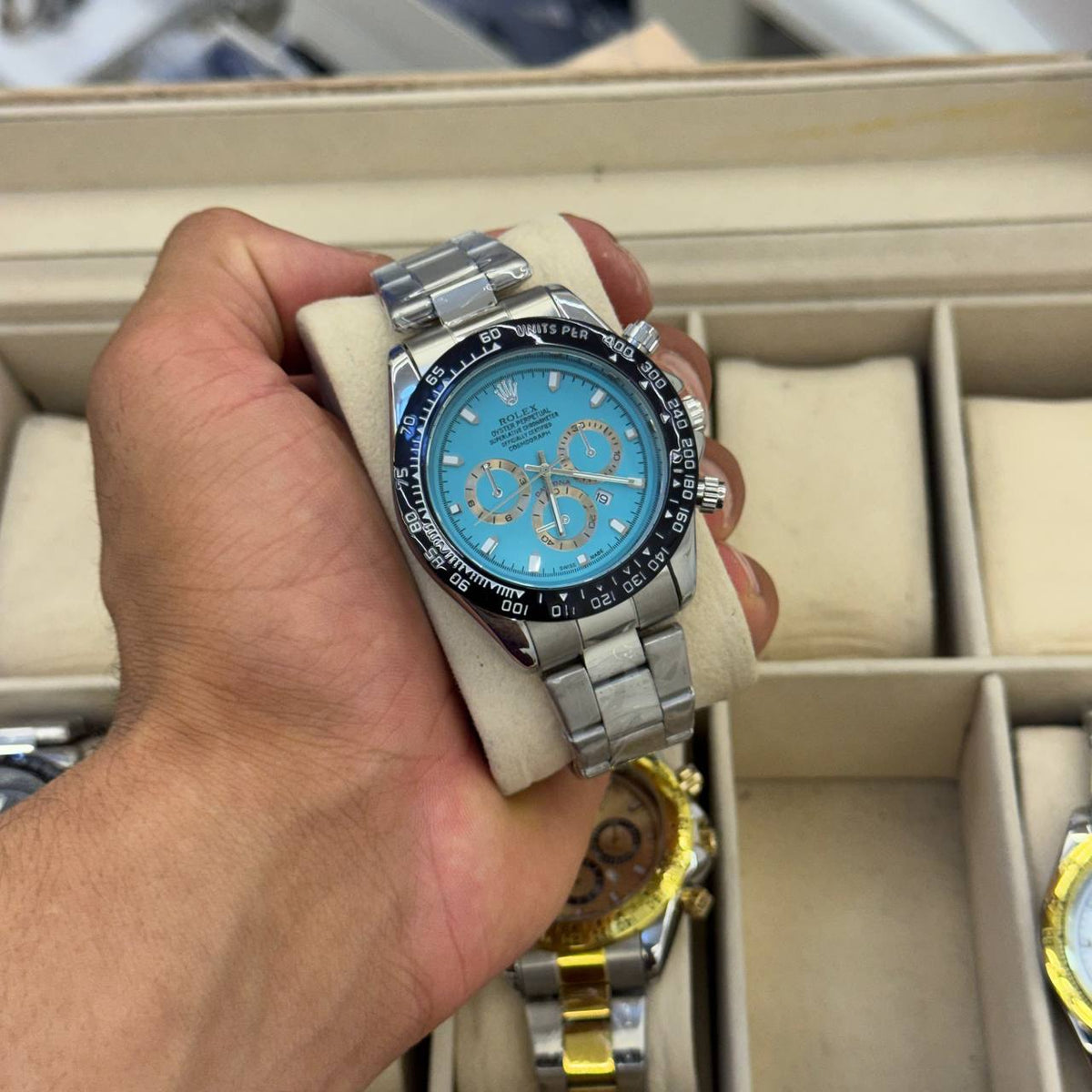 Montre Rlex Chronographe Homme Sport Élégance – Acier Inoxydable